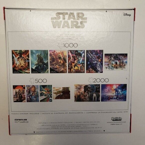 Buffalo Games Star Wars The Mandalorian Sipping My Soup 500 Pc Exclusive Puzzle - Picture 4 of 4